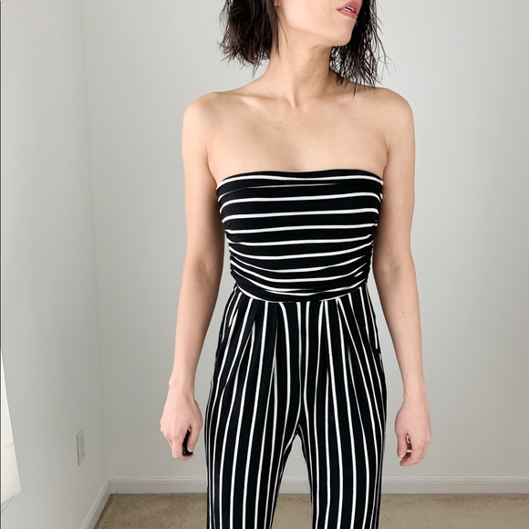 LAST 2!  STRIPED Pocketed Tube JUMPSUIT - Picture 2 of 7